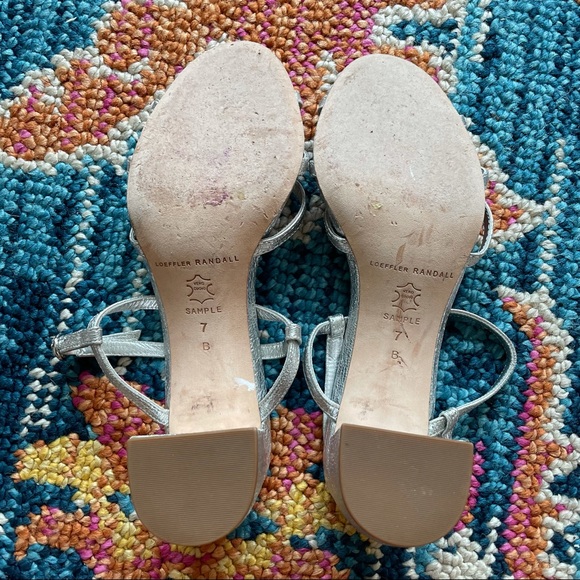 Loeffler Randal Silver Elena Sandals - Picture 5 of 6